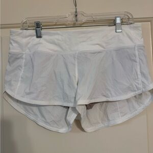 Lululemon Speed up White Athletic Shorts